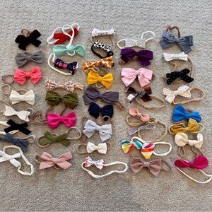 Baby nylon bow headbands